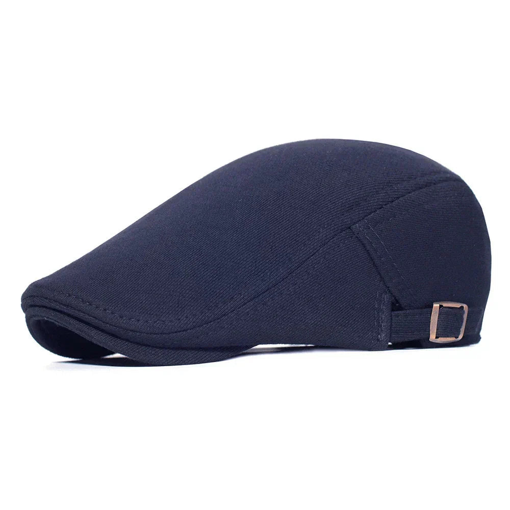 Boina masculina italiana em algodão Vormount VT093, elegante e confortável, ideal para composições casuais e formais com estilo e autenticidade.