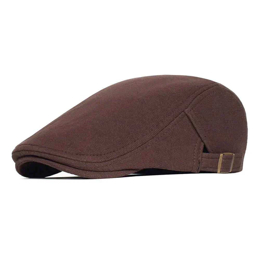 Boina masculina italiana em algodão Vormount VT093, elegante e confortável, ideal para composições casuais e formais com estilo e autenticidade.