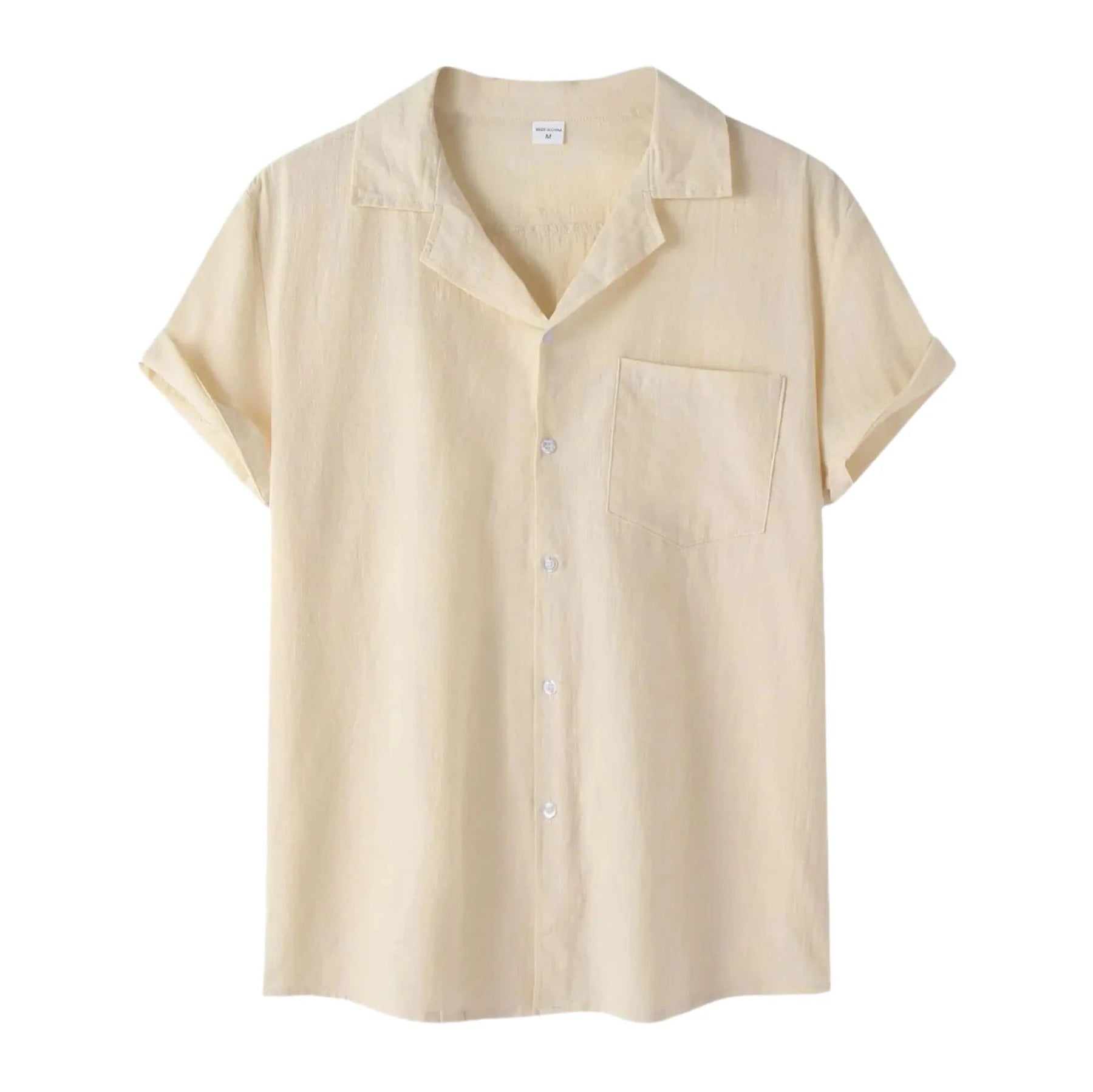 Camisa de Linho Masculina Vormount VT141 em linho premium, garantindo elegância e conforto para um visual clássico e refinado.