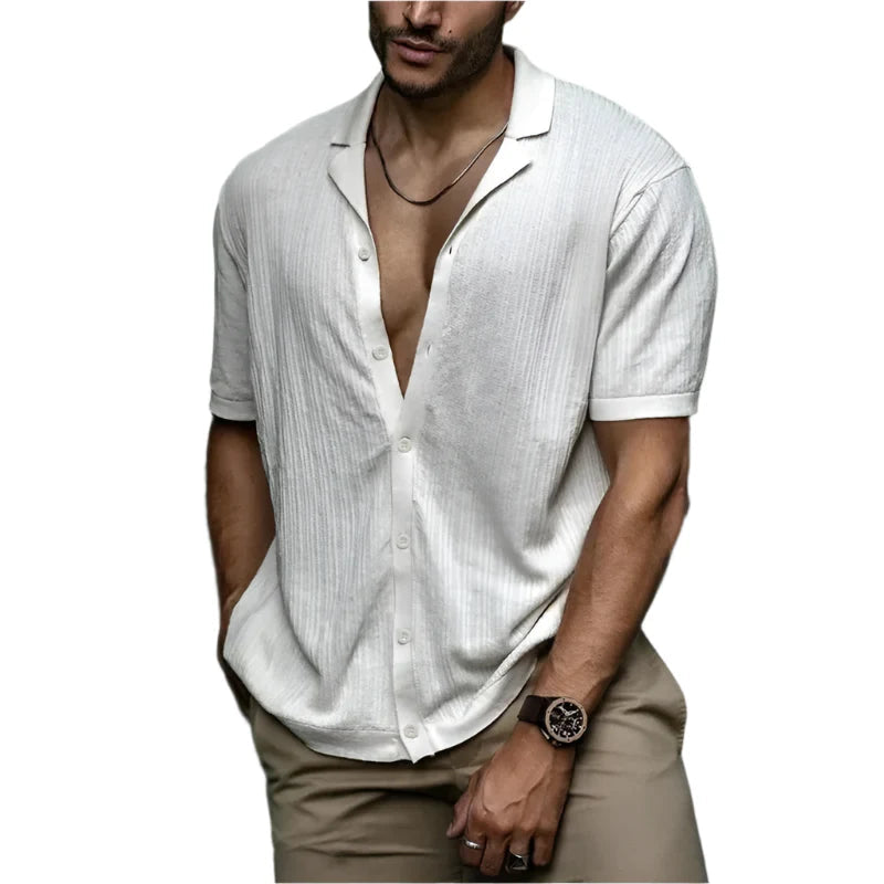 Camisa Masculina Vormount VT147 em algodão, estilo slim, ideal para um visual elegante e confortável.