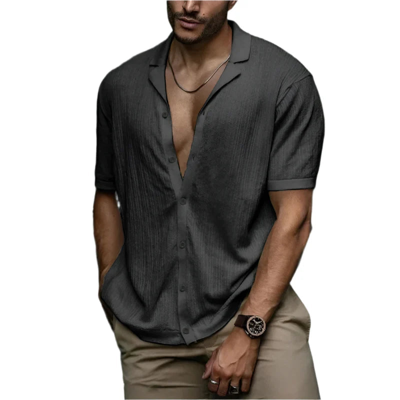 Camisa Masculina Vormount VT147 em algodão, estilo slim, ideal para um visual elegante e confortável.