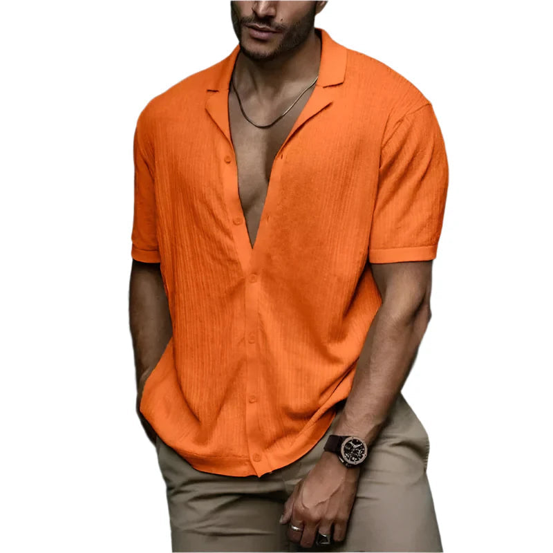 Camisa Masculina Vormount VT147 em algodão, estilo slim, ideal para um visual elegante e confortável.