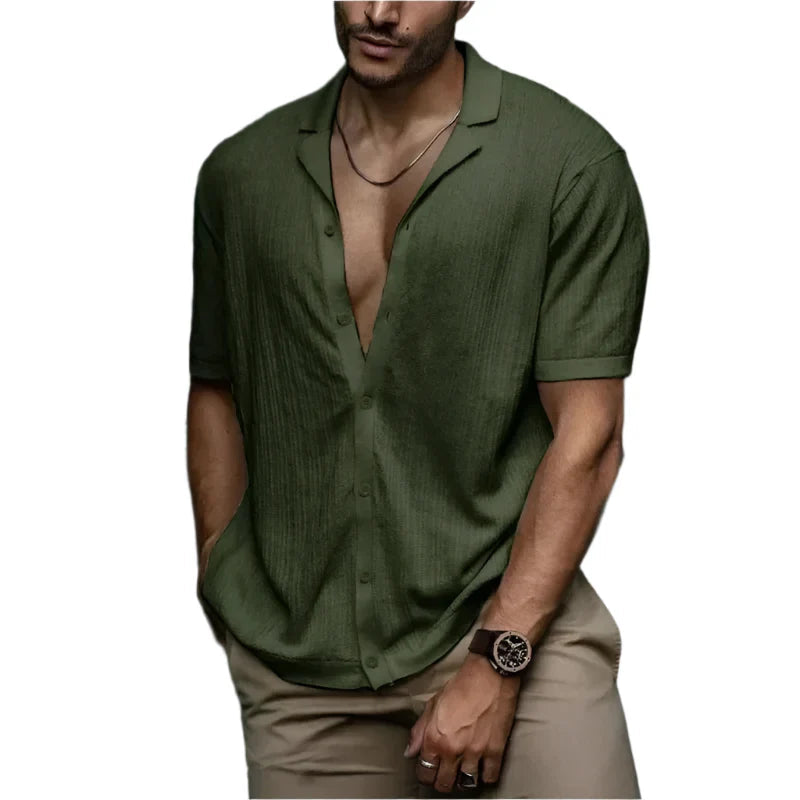 Camisa Masculina Vormount VT147 em algodão, estilo slim, ideal para um visual elegante e confortável.