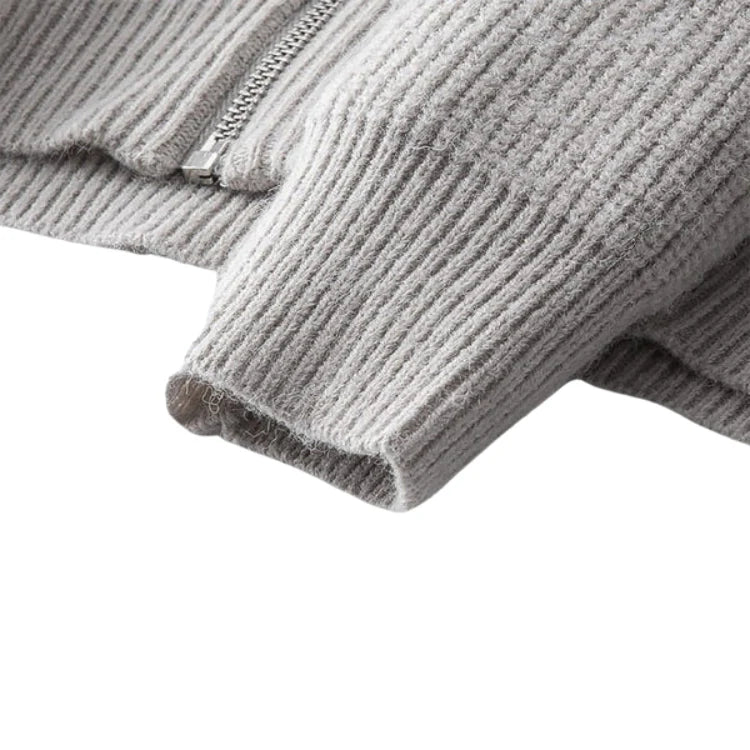 Suéter Masculino com Zíper Vormount VT131, elegante e funcional, feito de algodão de alta qualidade, ideal para manter o calor nos dias frios.