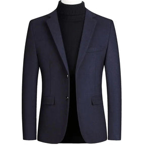 Blazer Masculino Slim Fit Vormount VT105 em algodão e poliéster, ideal para um visual elegante em eventos formais ou looks casuais refinados.