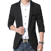 Blazer masculino slim fit Vormount VT106, em algodão, elegante e confortável, ideal para um look sofisticado e contemporâneo em diversas ocasiões.