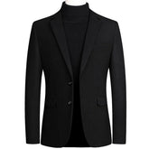 Blazer Masculino Slim Fit Vormount VT105 em algodão e poliéster, ideal para um visual elegante em eventos formais ou looks casuais refinados.