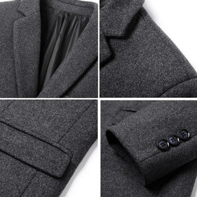Blazer Masculino Slim Fit Vormount VT105 em algodão e poliéster, ideal para um visual elegante em eventos formais ou looks casuais refinados.