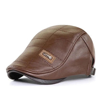 Boina Masculina Italiana de Couro Vormount VT098, design clássico em couro premium, elegância e sofisticação para o homem moderno em qualquer ocasião.