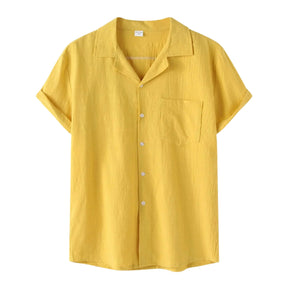 Camisa de Linho Masculina Vormount VT141 em linho premium, garantindo elegância e conforto para um visual clássico e refinado.