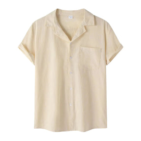 Camisa de Linho Masculina Vormount VT141 em linho premium, garantindo elegância e conforto para um visual clássico e refinado.
