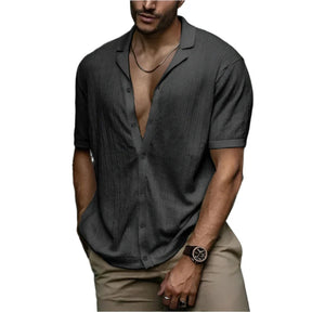 Camisa Masculina Vormount VT147 em algodão, estilo slim, ideal para um visual elegante e confortável.
