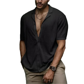 Camisa Masculina Vormount VT147 em algodão, estilo slim, ideal para um visual elegante e confortável.