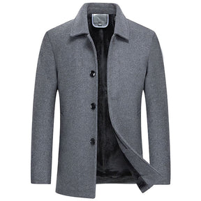 Sobretudo Masculino Curto de Lã Vormount VT121, elegância e proteção até -6°C com tecnologia SoftFleece® e estilo refinado.