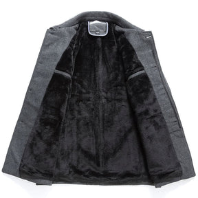 Sobretudo Masculino Curto de Lã Vormount VT121, elegância e proteção até -6°C com tecnologia SoftFleece® e estilo refinado.