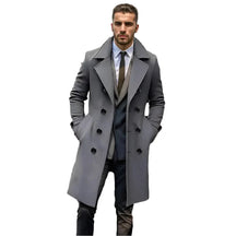 Sobretudo Masculino Longo Vormount VT130, design em lã e algodão, elegante e funcional, ideal para ocasiões formais e clima frio.