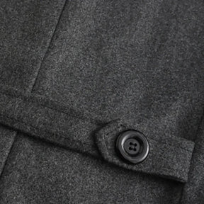 Sobretudo Masculino Longo Vormount VT130, design em lã e algodão, elegante e funcional, ideal para ocasiões formais e clima frio.