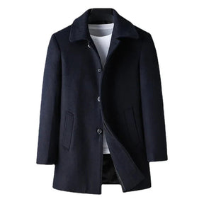 Sobretudo Social Curto Masculino Vormount VT123 em lã, com design elegante para ocasiões formais e casuais, garantindo estilo e conforto.