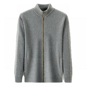 Suéter masculino com zíper Vormount VT136, modelagem slim fit, gola alta e material leve, combinando estilo e conforto em todas as estações.