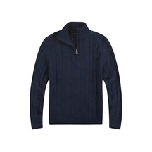 Suéter Masculino Vormount VT132, tricot elegante e confortável, estilo clássico Old Money com meio zíper, ideal para sobreposições sofisticadas.